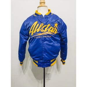 Black Pike Allstar Championship bomber‎ jacket sz 5-6 sportscore retro stretwear